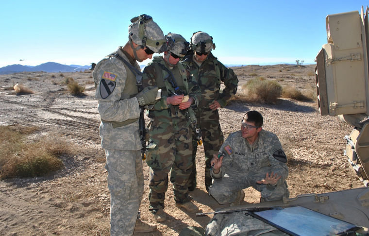 1st Cavalry troops at National Training Center